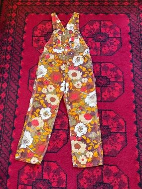 Rare Retro Vintage Big Smith Floral Overalls - Union Made